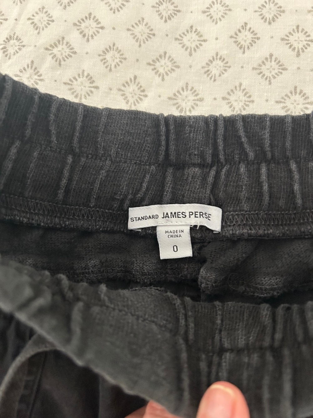 James Perce black joggers